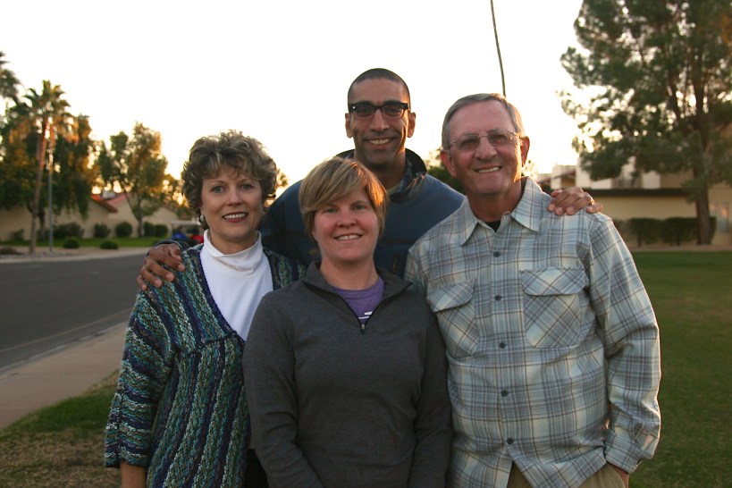 Sandy, Kelly, me, & Gene