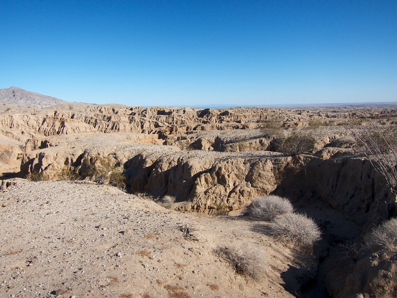 The view from above the washouts