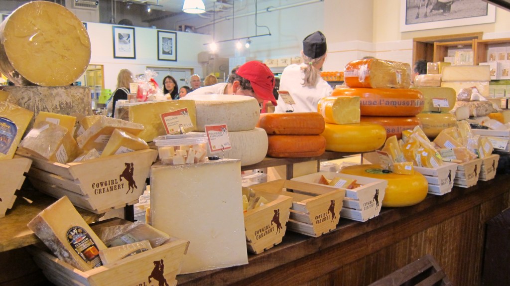 Some of the cheese goodness at Cowgirl Creamery