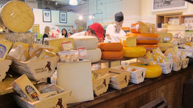 Some of the cheese goodness at Cowgirl Creamery
