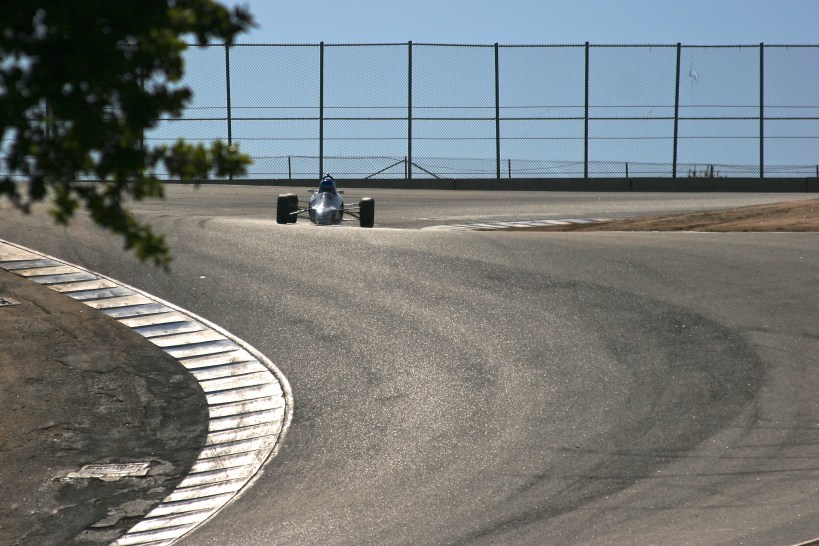 Tim entering the corkscrew