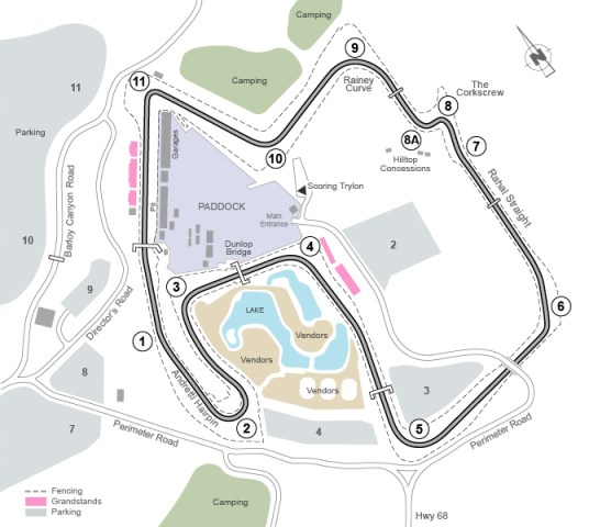 Raceway map