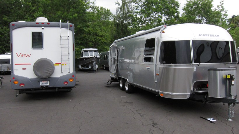 Transferring items from one trailer to the other