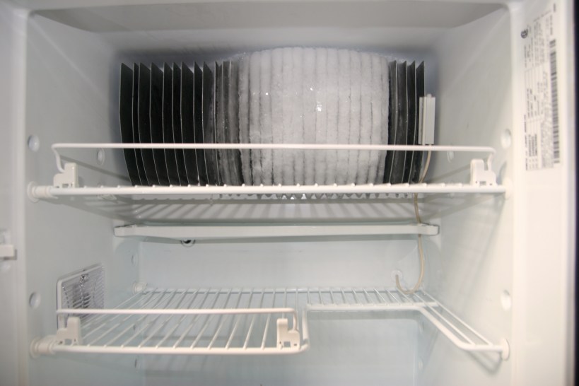 Ice build-up in the fridge
