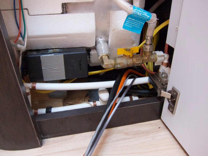 All wires in the bathroom, awaiting next steps