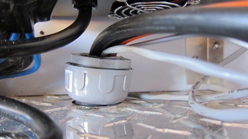 Wire bundle in and awaiting permanent tightening.