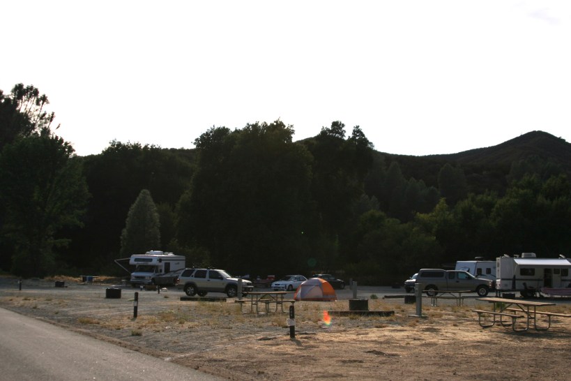 Saturday, the campground beginning to fill