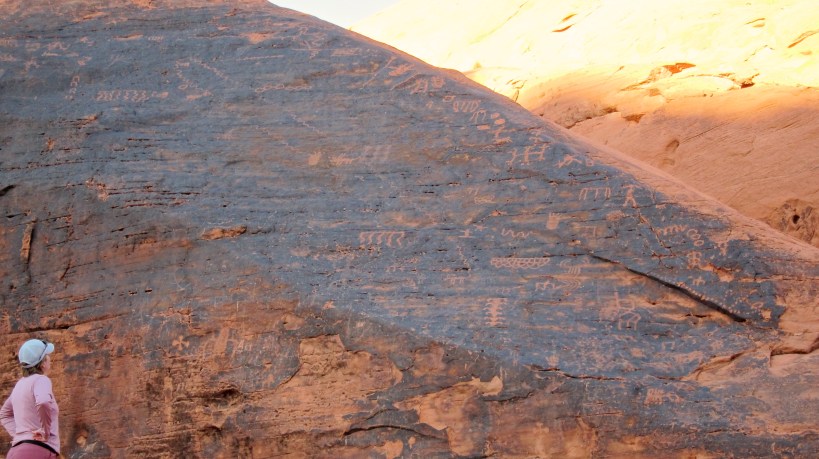 Petroglyph markings