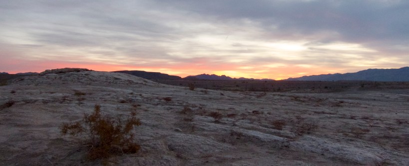 Typical desert sunset during our visit
