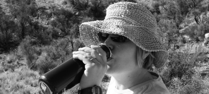 Kelly taking a refreshing reprieve from the heat