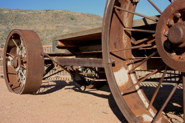 Heavy industrial equipment replaced the mule drawn carts