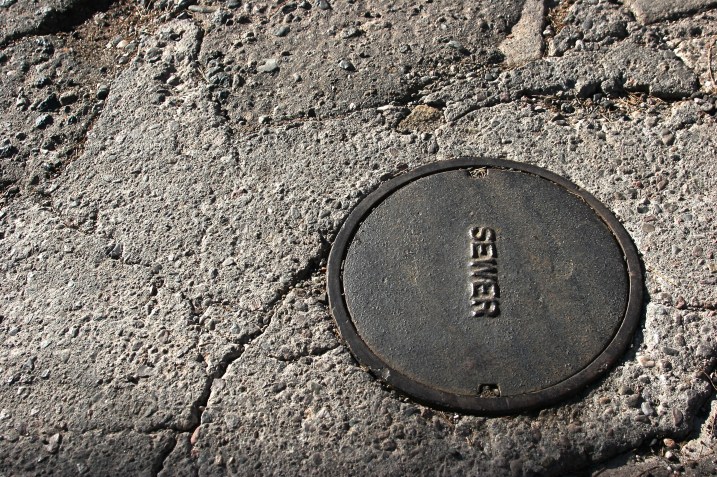 Original sewer drain access