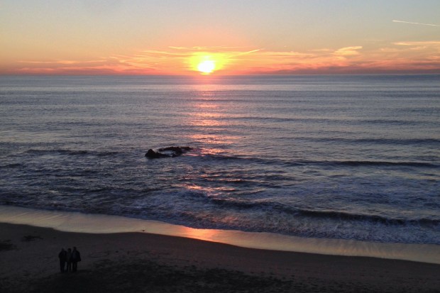 Sunset over the Pacific