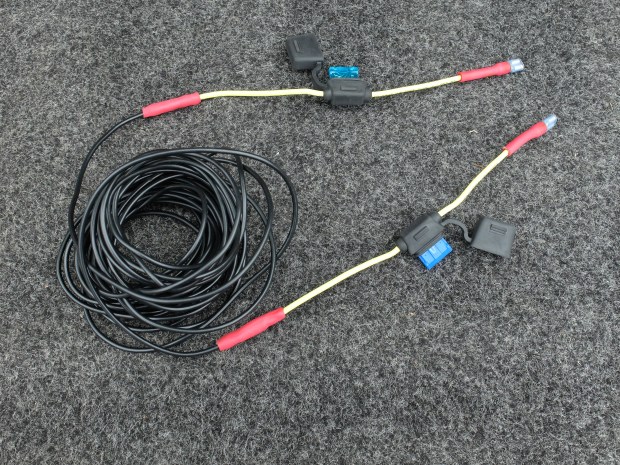 Positive cables prepped 