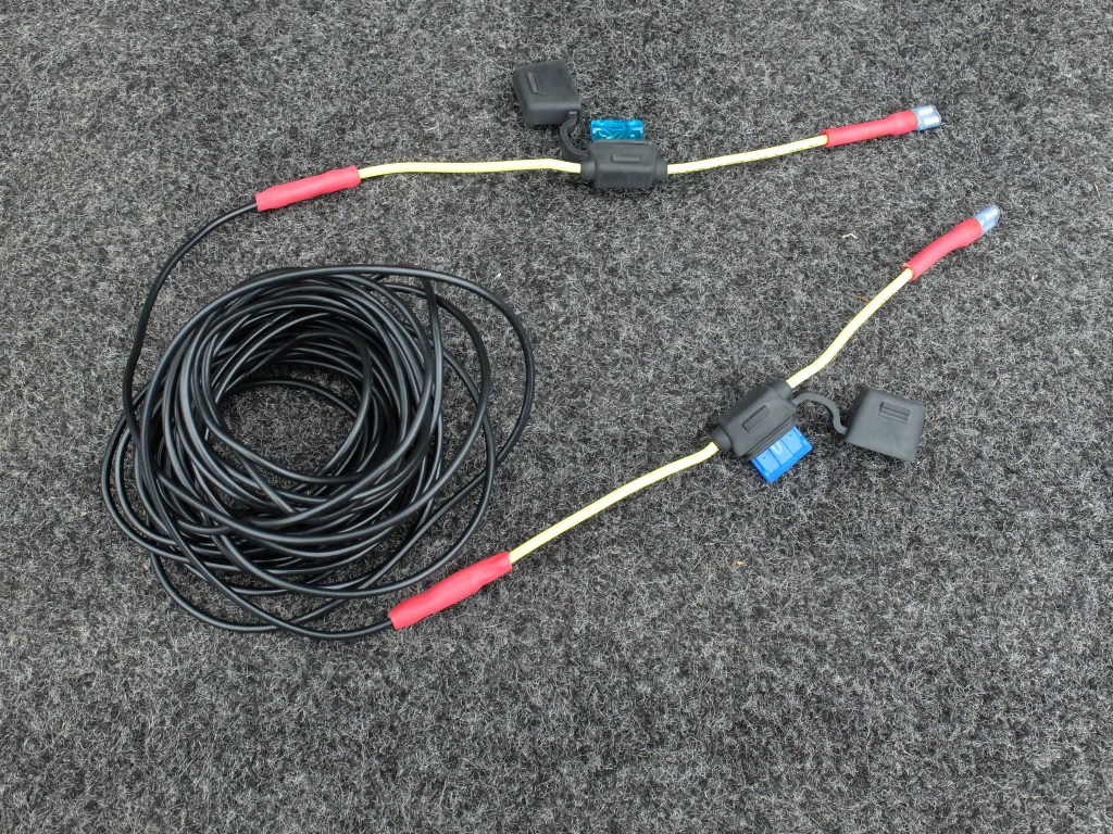 Positive cables prepped 