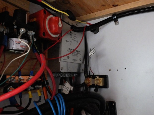 A spaghetti mix of wires.