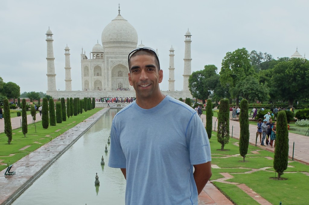 Stopping for a quick picture before entering