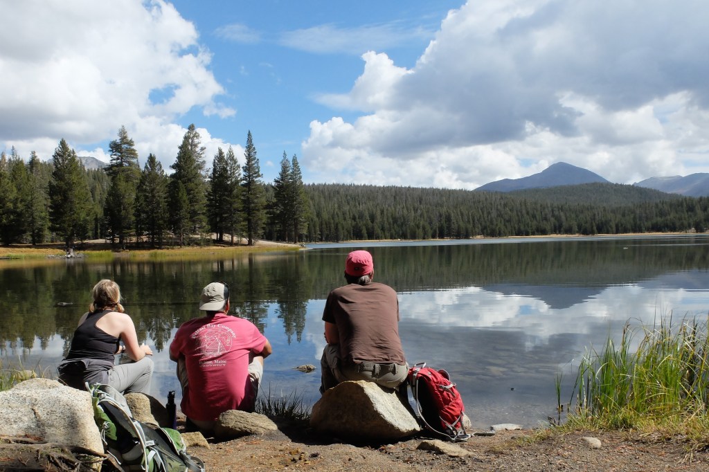 Kelly, Chris, and me wishing we had Kayaks