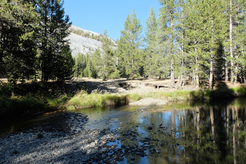 Tuolumne River, Lambert Dome in the distance