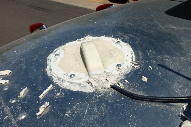 Another view of the antenna housing